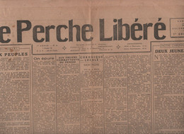 LE PERCHE LIBERE 02 12 1944 MORTAGNE - BOCHES - EPURATION LISTE - ANCIENS COMBATTANTS - BAZOCHES - MAUVES - PERVENCHERES - General Issues