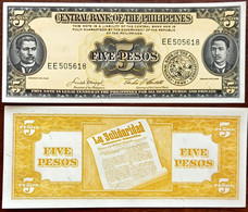 Philippines 5 Pesos Unc - Philippines
