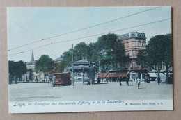 Liège, 1900’s – Carrefour Des Boulevards D’Avroy Et De La Sauvenière----Marcovici, Bruxelles - 5 (Non écrite/Unwritten) - Liège