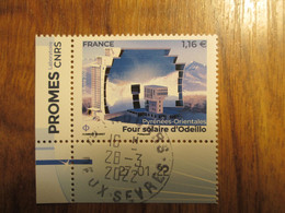 2022 Four Solaire D'ODEILLO Coin Daté Oblitéré Cachet Rond 28/03/2022 - Oblitérés