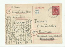 DP GS 1946 FRANKFURT - Entiers Postaux