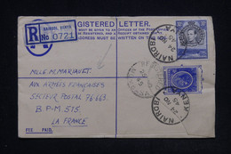 KENYA - Entier Postal + Complément De Nairobi En Recommandé En 1945 Pour SP 76 - 663 En France - L 118884 - Kenya, Uganda & Tanganyika