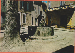 D83 - ST ZACHARIE - LA PLACE DREO ET LA FONTAINE - Alimentation Générale - CPM Grand Format - Saint-Zacharie