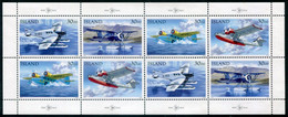 ICELAND 1993 Stamp Day: Mail Planes Sheetlet  MNH / **  Michel 791-94 Kb - Ungebraucht