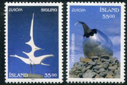 ICELAND 1993 Europa: Contemporary Art MNH / **  Michel 786-87 - Unused Stamps