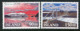 ICELAND 1993 Bridges MNH / **  Michel 782-83 - Unused Stamps