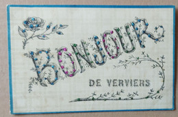 Bonjour De Verviers, 1906 (perles En Relief)---V.P.F. Déposé (écrite/written) - Verviers