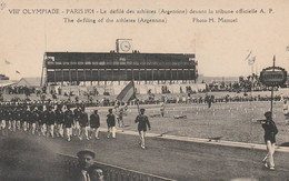 OLYMPIADE VIIIe PARIS 1924 LE DEFILE DES ATHLETES ARGENTINE (stade De Colombes) RARE - Olympische Spiele