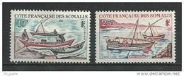 Cote Somalis YT 320 & 321 " Voiliers " 1964 Neuf** - Unused Stamps