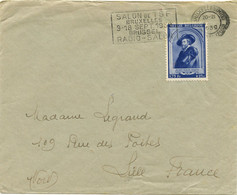 BELGIQUE - COB 509 1F75 RUBENS SEUL SUR LETTRE POUR LA FRANCE, 1939 - Briefe U. Dokumente