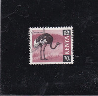 Kenya Kenia 1966-1969 Autriche Struisvogel Yv 27A  Used - Straussen- Und Laufvögel