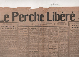 LE PERCHE LIBERE 23 12 1944 MORTAGNE - DE GAULLE STALINE - TEXTE EN PATOIS - RUE DES 15 FUSILLES DU MAQUIS - BELLEME ... - General Issues