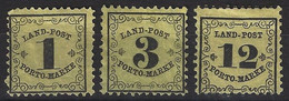 Baden Tasas 1/3 (*) Sin Goma. 1862. Dent 10 - Postfris