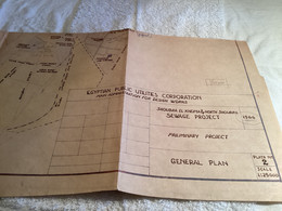 Plan Général égyptien 1966 PROJET D'ÉGOUTS PROJET PRINCIPAL PLAN GÉNÉRAL EGYPTIAN PURIC UTRITES CORPORATION RATION POUR - Obras Públicas