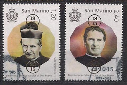 San Marino Saint-Marin Série De 2015  (°) Oblitéré Don Bosco - Usati