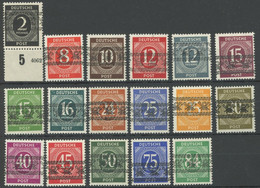 AMERIK. U. BRITISCHE ZONE 52-68I *, 1948, Bandaufdruck, Falzrest, Prachtsatz, Gepr. Schlegel, Mi. 220.- - American/British Zone