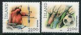 ICELAND 1990 Sport: Archery And Football  MNH / **.  Michel 728-29 - Nuevos