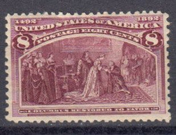 Etats Unis 1893 Yvert 87 * Neuf Avec Charniere. 4eme Centenaire De La Decouverte De L'Amerique - Unused Stamps