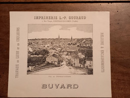 Ancien Buvard " Imprimerie L P Gouraud " - Papierwaren