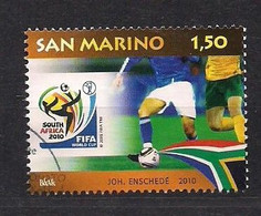 San Marino Saint-Marin 2010 Yvertn° 2230  (°) Oblitéré Cote 4,50 € Coup Du Monde Football En Afrique Du Sud - Used Stamps