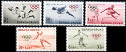 219/223** - Jeux Olympiques De Rome / Olympische Spelen In Rome / Olympische Spiele In Rom - RUANDA URUNDI - Ongebruikt