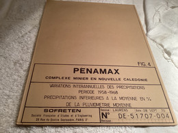 Complexe Minier En Nouvelle-Calédonie Plan Variation Inter Annuelle Des Précipitations Période 58 68 - Obras Públicas