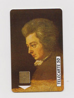 Carte Téléphonique éfigie De Mozart (telecarte De 50 Unites) - Musique