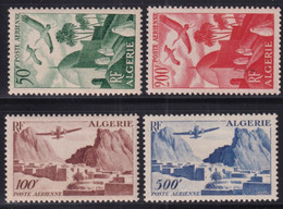 ALGERIE - 1949 - YT N° 9/12 ** MNH  - POSTE AERIENNE - COTE = 65 EUR. - Airmail