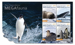 2021 Ross Dependency - Megafauna ,Antartica, Fauna ,Animal, Whale , Seal, Skua Bird, Penguin MS MNH (**) - Ongebruikt