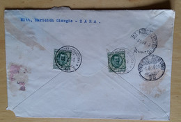 1928 RACCOMANDATA ZARA-ROMA+L.1,75 Effige RE+c.25x2 FLOREALE -£424 - Marcophilie