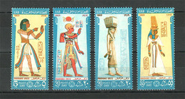 Egypt - 1969 - ( Post Day - Pharaonic Dresses ) - Set Of 4 - MNH (**) - Egyptology