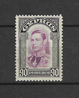1938 - CIPRO - CATAL.ST. GIBBONS N.162 - MNH - NON LINGUELLATO - - Cyprus (...-1960)