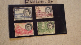 TIMBRE, RUANDA URUNDI, 1955,  X 4 SERIE, NON  OBLITEREE,  Ex COLONIE BELGE - Nuevos