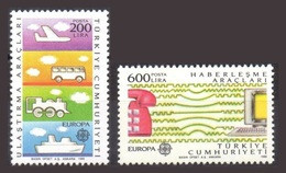 Turquie Turkey 1988 Yvert 2557/2558 ** Europa 1988 Transports - Unused Stamps
