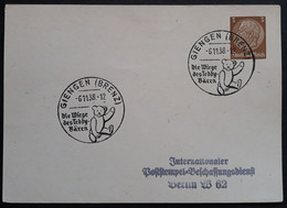 DR Privatpostkarte PP 122 A1 Mit Sonderstempel "Die Wiege Des Teddy-Bären", Giengen (3363) - Interi Postali