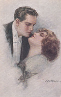 CPA Illustrateur T CORBELLA - N°102-2 - Art Deco - Couple Amoureux - Corbella, T.