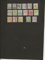 LOT DE 17 TIMBRES COLIS POSTAUX OBLITERES- ANNEE 1944-48- COTE : 90 € - Usati