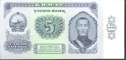 Mongolia P-44  5 Tugrik  1981 UNC - Mongolië