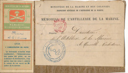 Colonies Françaises Ministre De La Marine Pour Directeur De L'artillerie De La Marine De La Nouvelle Calédonie 1894 - Brieven En Documenten