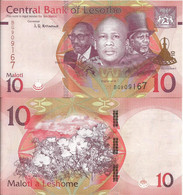 Lesotho 10 Maloti 2021. UNC - Lesoto