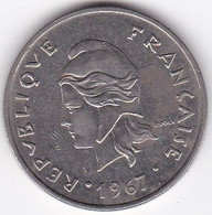 Polynésie Française. 20 Francs 1967, En Nickel - Polynésie Française