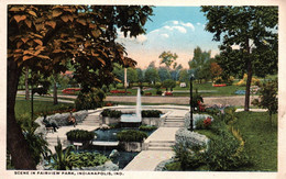 Indianapolis - Scene In Fairview Park - Indianapolis