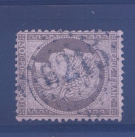 N° 56, 15cts Cérès, Ob GC 6215 (Champagnac) RR Indice 20, Jolie Frappe, TTB - 1871-1875 Ceres
