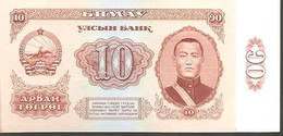 Mongolia P-38 10 Tugrik  1966 UNC - Mongolie