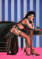 Série Illustrateurs Nugeron N'H 413 - Erotique 1 - Pin-Up - Bas Résille - Lingerie - Chaussures Talon Haut - Pin-Ups