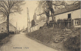 LOUFTEMONT ..-- L' Eglise .1939 Vers AERSCHOT ( Mme Yvonne PAESSENS ) . Signé : BALTHAZAR Léon ) . Voir Verso . - Leglise