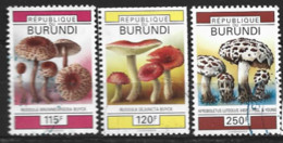 Burundi  1992  Fungi  Various Values   Fine Used - Gebraucht