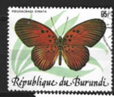 Burundi  1984 SG 1434 Striatus  Butterfly      Fine Used - Usati
