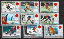 Burundi  1972  SG  732-40   Sapporo Winter Olympics   Fine Used - Used Stamps