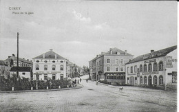 Delcampe - CINEY. PLACE DE LA GARE - Ciney